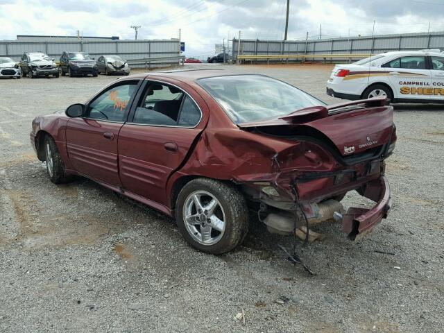 1G2NF52E12M681974 - 2002 PONTIAC GRAND AM S BURGUNDY photo 3