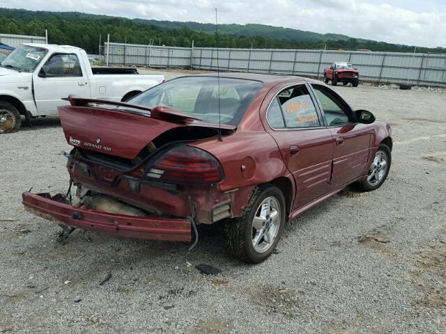 1G2NF52E12M681974 - 2002 PONTIAC GRAND AM S BURGUNDY photo 4