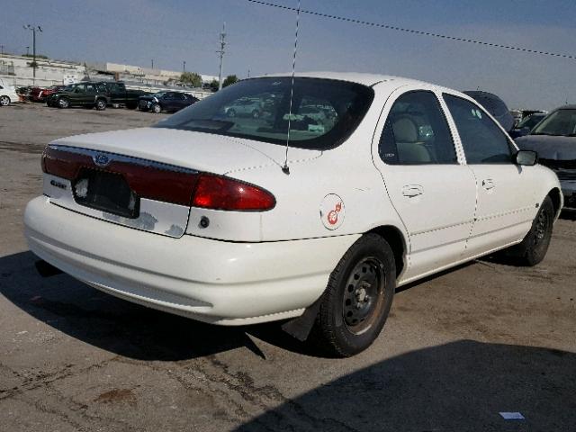 1FALP6533WK169317 - 1998 FORD CONTOUR WHITE photo 4