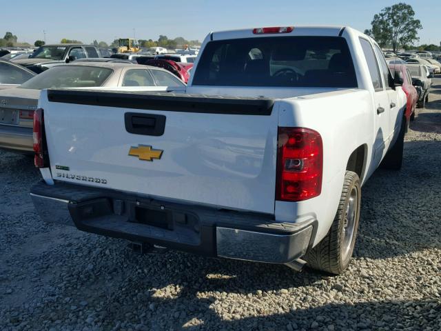 2GCEC23C891141270 - 2009 CHEVROLET SILVERADO WHITE photo 4