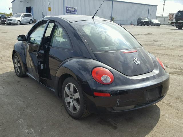 3VWPW31C96M405154 - 2006 VOLKSWAGEN NEW BEETLE BLACK photo 3