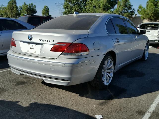 WBAHN83538DT85632 - 2008 BMW 750 LI SILVER photo 4