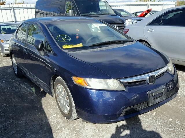 2HGFA16336H028802 - 2006 HONDA CIVIC DX V BLUE photo 1