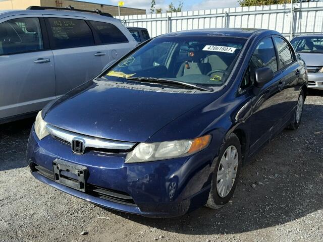 2HGFA16336H028802 - 2006 HONDA CIVIC DX V BLUE photo 2