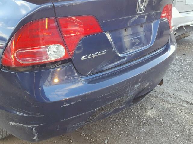 2HGFA16336H028802 - 2006 HONDA CIVIC DX V BLUE photo 9