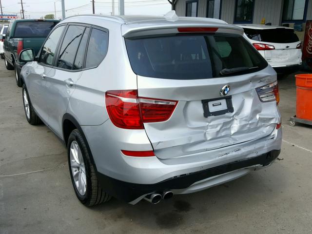 5UXWZ7C36H0X40516 - 2017 BMW X3 SDRIVE2 SILVER photo 3