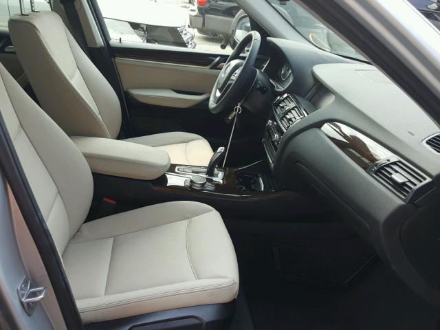 5UXWZ7C36H0X40516 - 2017 BMW X3 SDRIVE2 SILVER photo 5