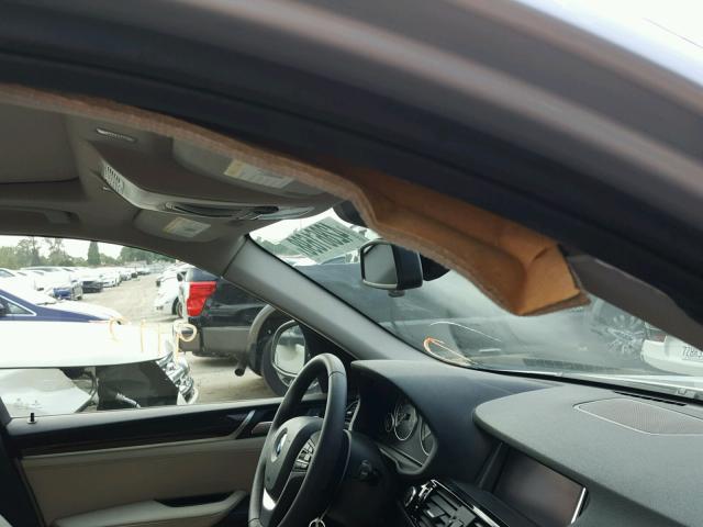 5UXWZ7C36H0X40516 - 2017 BMW X3 SDRIVE2 SILVER photo 9