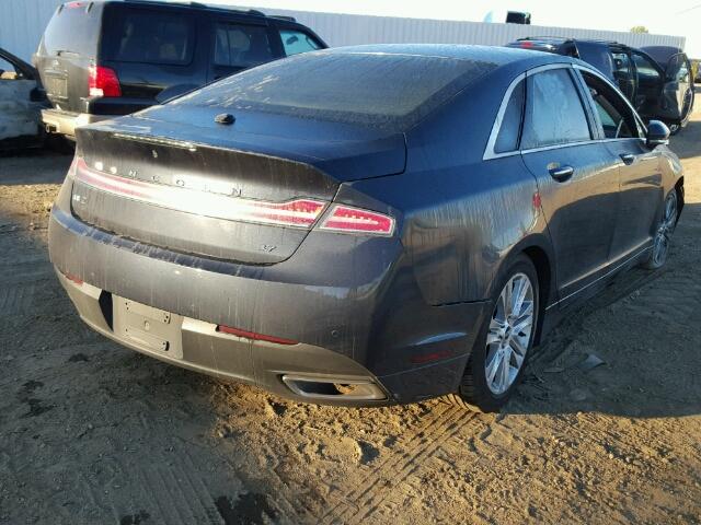 3LN6L2GK0ER828931 - 2014 LINCOLN MKZ GRAY photo 4