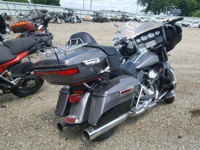 1HD1KEL15EB684618 - 2014 HARLEY-DAVIDSON FLHTK ELEC ნაცრისფერი ფოტო 4