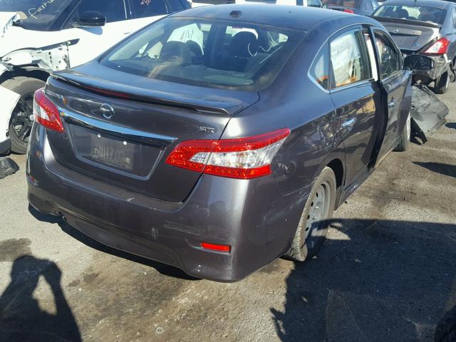 3N1AB7AP5FY221047 - 2015 NISSAN SENTRA GRAY photo 4