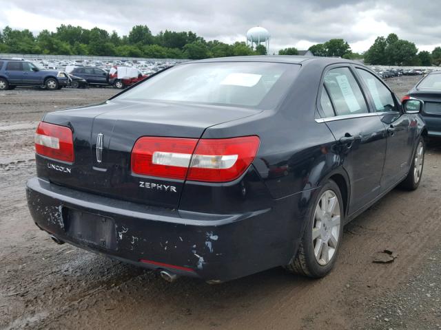 3LNHM26106R602579 - 2006 LINCOLN ZEPHYR BLACK photo 4