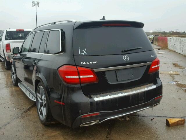 4JGDF7DE1HA838862 - 2017 MERCEDES-BENZ GLS BLACK photo 3