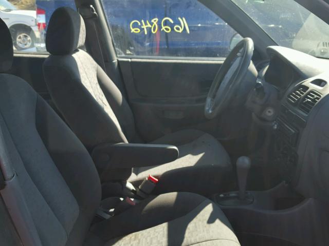 KMHCG45C44U518934 - 2004 HYUNDAI ACCENT GL GRAY photo 5