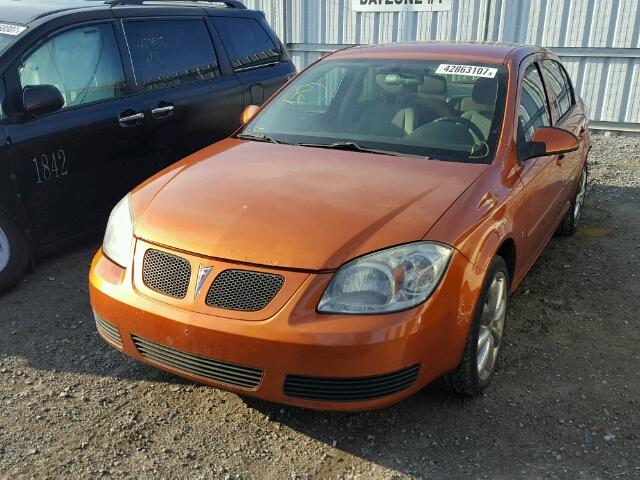 1G2AL55F577221380 - 2007 PONTIAC G5 SE ORANGE photo 2