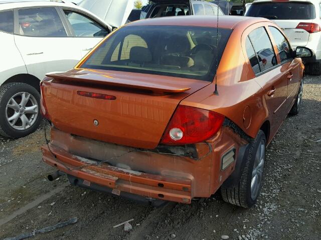 1G2AL55F577221380 - 2007 PONTIAC G5 SE ORANGE photo 4