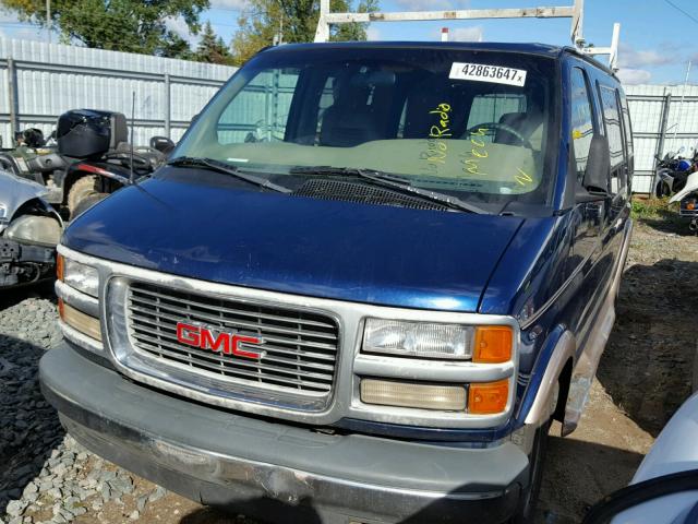 1GDFG15R4Y1115124 - 2000 GMC SAVANA BLUE photo 2