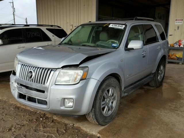 4M2CU87138KJ39502 - 2008 MERCURY MARINER PR SILVER photo 2