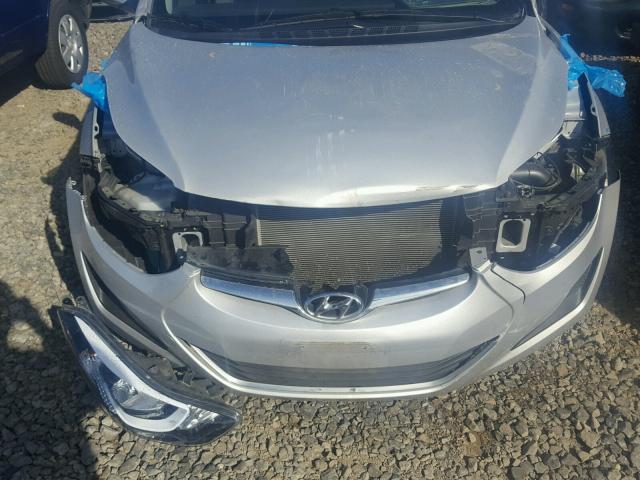 KMHDH4AE8GU520831 - 2016 HYUNDAI ELANTRA SE SILVER photo 7