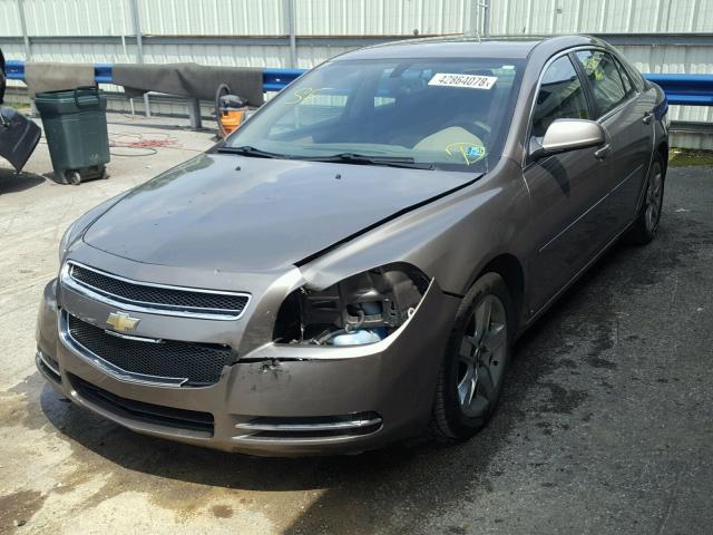 1G1ZC5EB1AF114098 - 2010 CHEVROLET MALIBU 1LT BROWN photo 2