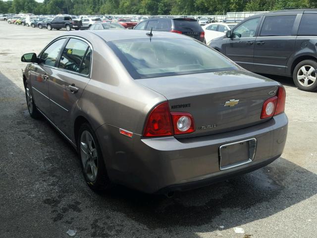 1G1ZC5EB1AF114098 - 2010 CHEVROLET MALIBU 1LT BROWN photo 3