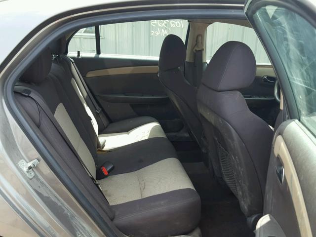 1G1ZC5EB1AF114098 - 2010 CHEVROLET MALIBU 1LT BROWN photo 6