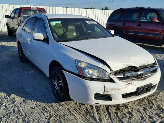 1HGCM56466A098156 - 2006 HONDA ACCORD LX WHITE photo 1