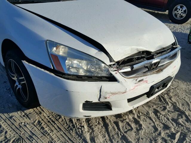 1HGCM56466A098156 - 2006 HONDA ACCORD LX WHITE photo 9