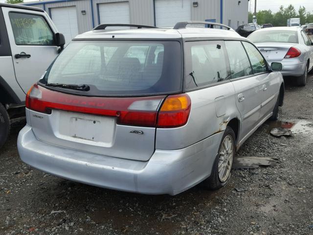 4S3BH625546303808 - 2004 SUBARU LEGACY L S SILVER photo 4