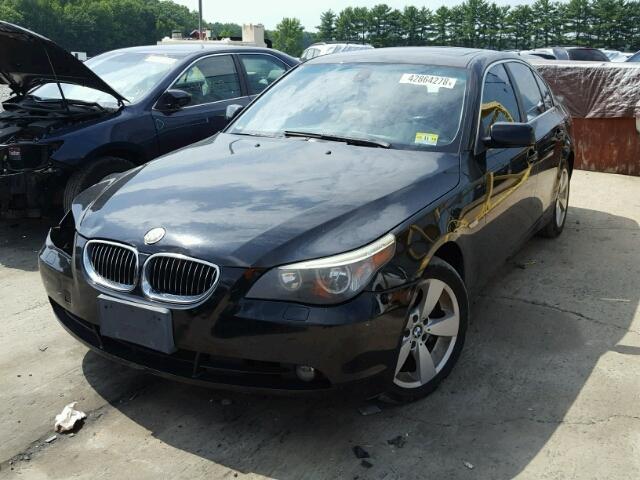 WBANF33547CS40994 - 2007 BMW 525 XI BLACK photo 2