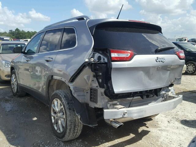 1C4PJLCB7EW182892 - 2014 JEEP CHEROKEE L GRAY photo 3