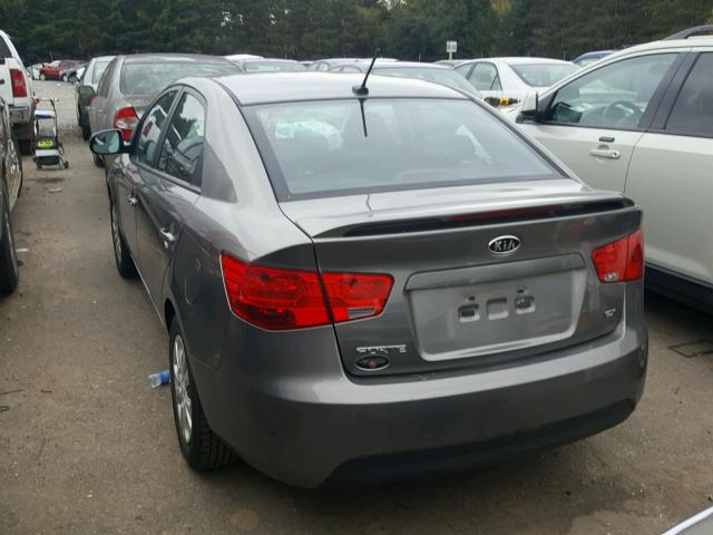 KNAFU4A27C5546983 - 2012 KIA FORTE EX GRAY photo 3