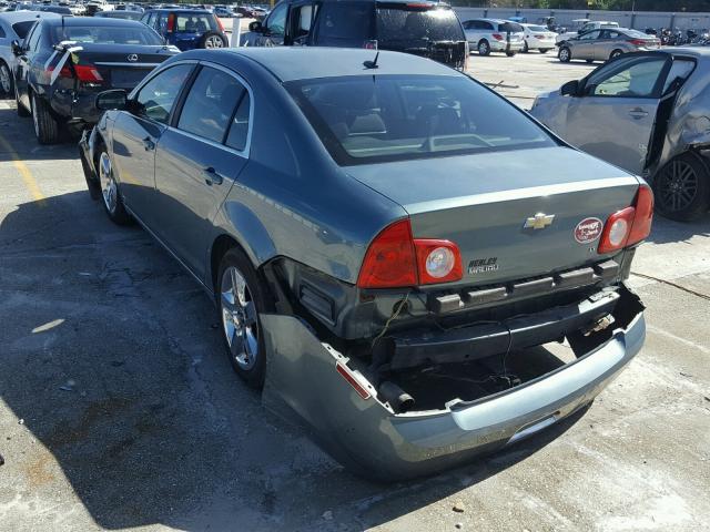 1G1ZH57B694210296 - 2009 CHEVROLET MALIBU 1LT GREEN photo 3