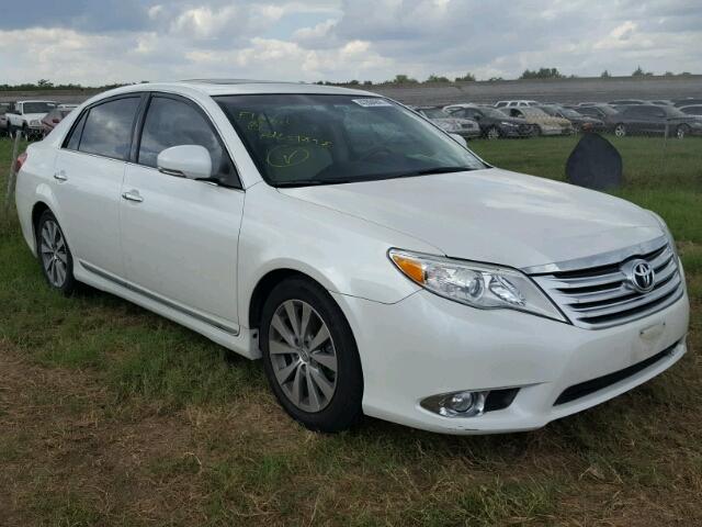 4T1BK3DB0BU407419 - 2011 TOYOTA AVALON WHITE photo 1