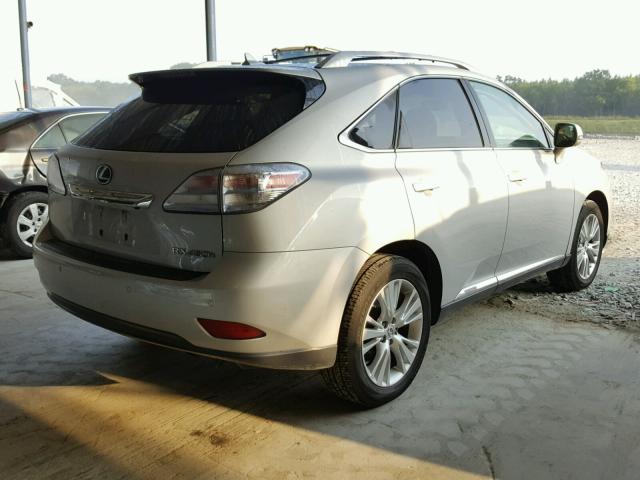 JTJBC1BA5C2427076 - 2012 LEXUS RX 450 SILVER photo 4