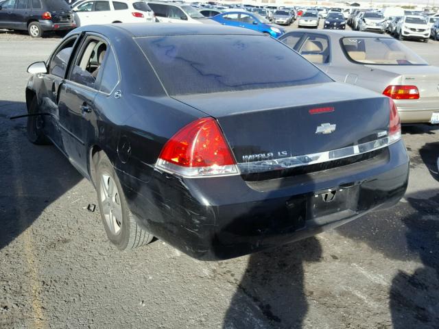 2G1WB58K289205451 - 2008 CHEVROLET IMPALA LS BLACK photo 3