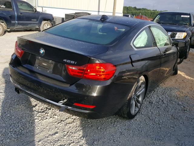 WBA3N7C56GK226179 - 2016 BMW 428 I BLACK photo 4