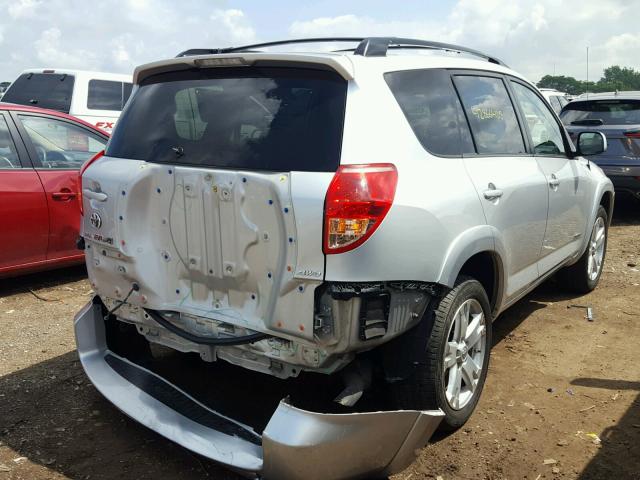 JTMBD32V886076596 - 2008 TOYOTA RAV4 SPORT SILVER photo 4