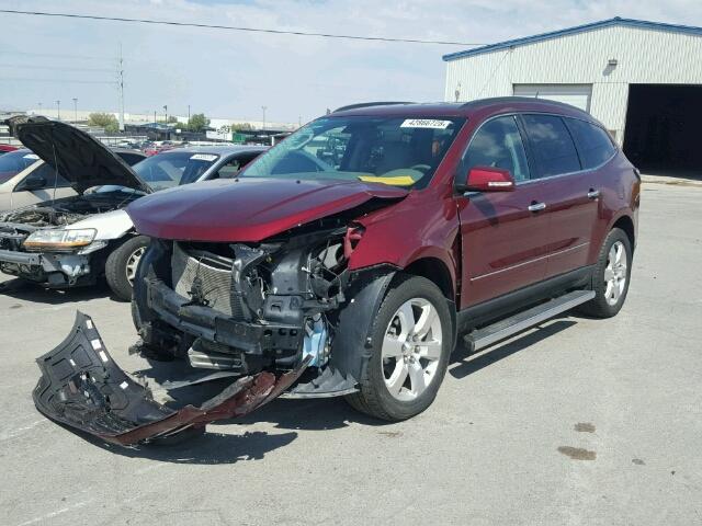 1GNKVJKD8HJ165923 - 2017 CHEVROLET TRAVERSE P BURGUNDY photo 2