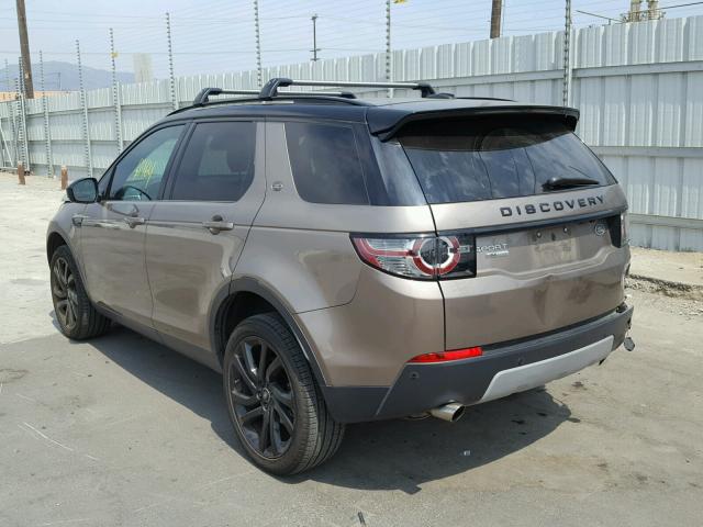 SALCT2BG8FH523070 - 2015 LAND ROVER DISCOVERY BROWN photo 3
