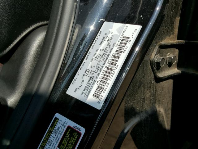 JM1BL1K37B1395904 - 2011 MAZDA SPEED 3 BLACK photo 10