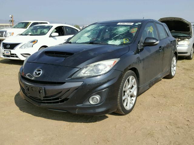 JM1BL1K37B1395904 - 2011 MAZDA SPEED 3 BLACK photo 2