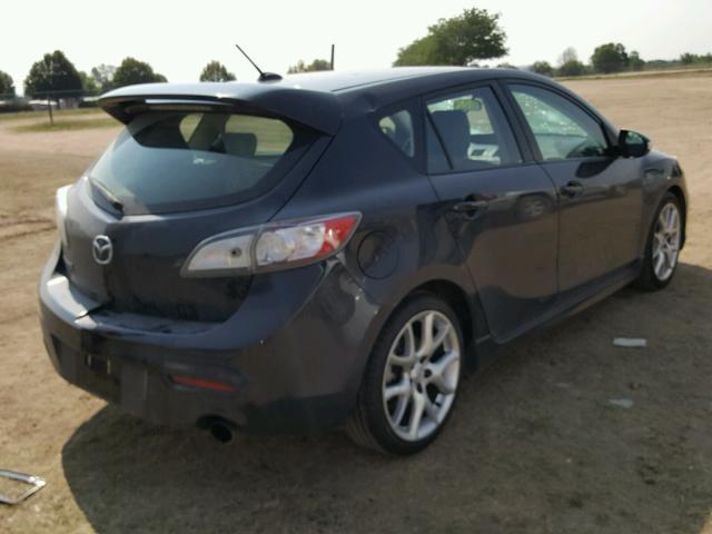 JM1BL1K37B1395904 - 2011 MAZDA SPEED 3 BLACK photo 4