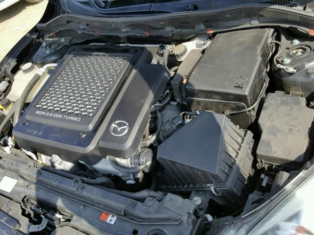 JM1BL1K37B1395904 - 2011 MAZDA SPEED 3 BLACK photo 7