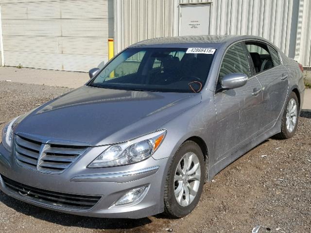 KMHGC4DD8DU213783 - 2013 HYUNDAI GENESIS 3. GRAY photo 2