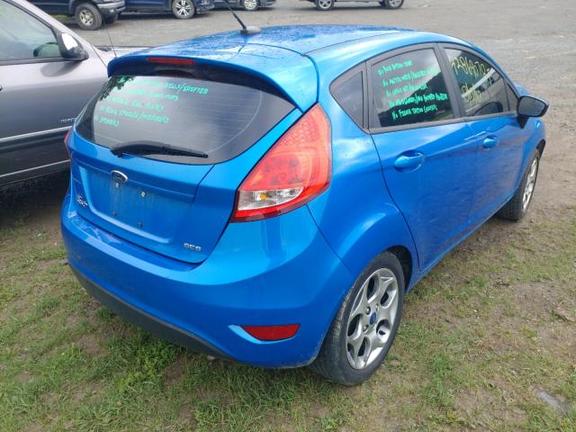 3FADP4FJ1CM106419 - 2012 FORD FIESTA SES BLUE photo 4