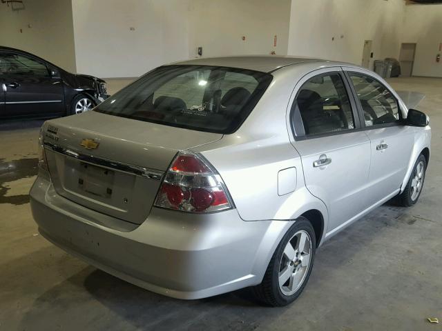 KL1TG56618B251702 - 2008 CHEVROLET AVEO LT SILVER photo 4