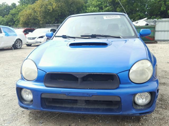 JF1GD29632H530950 - 2002 SUBARU IMPREZA WR BLUE photo 9