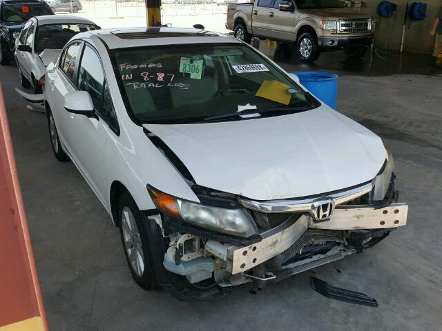 2HGFB2F93CH523391 - 2012 HONDA CIVIC EXL 白色 照片 1