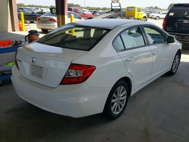 2HGFB2F93CH523391 - 2012 HONDA CIVIC EXL 白色 照片 4